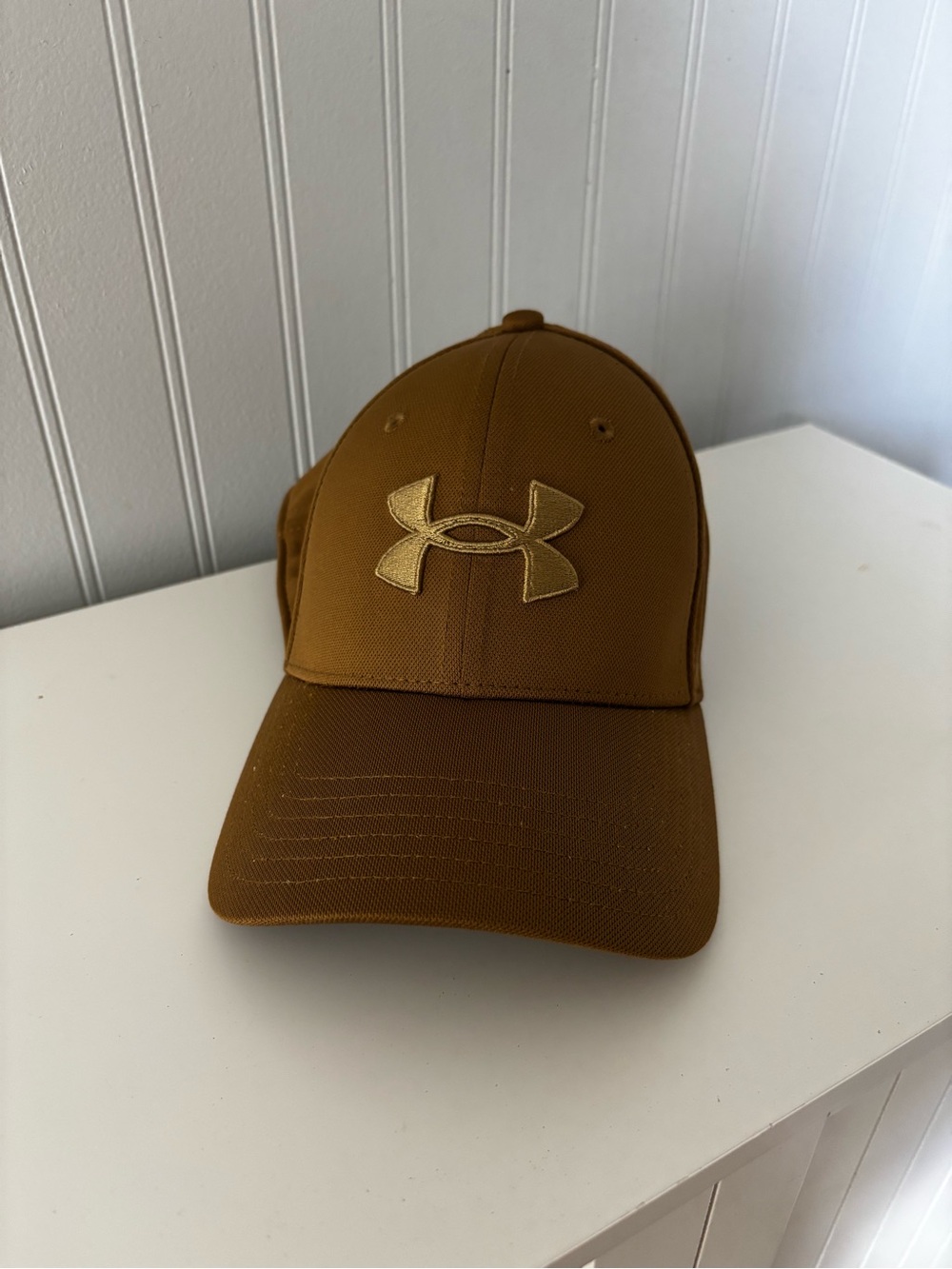 Under Armour Brown and Gold Embroidered Logo Cap